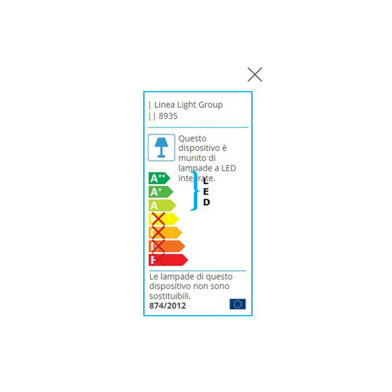 Visilica Led Aruba V-8935 oro