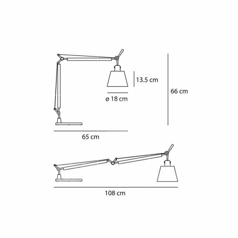 Stona lampa TOLOMEO BASCULANTE