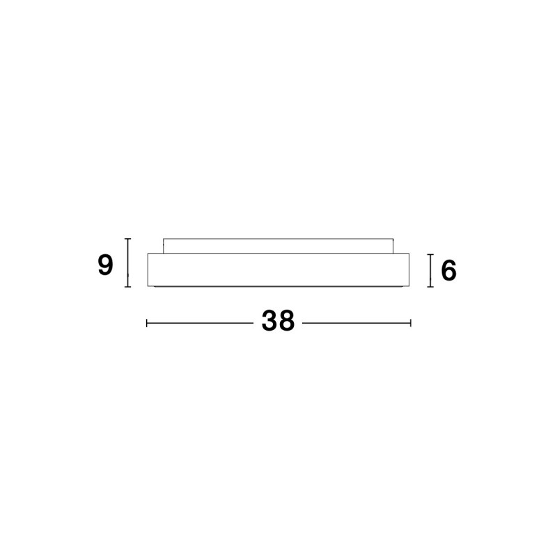 Led plafonjera Rando Thin 9353834 srebrna