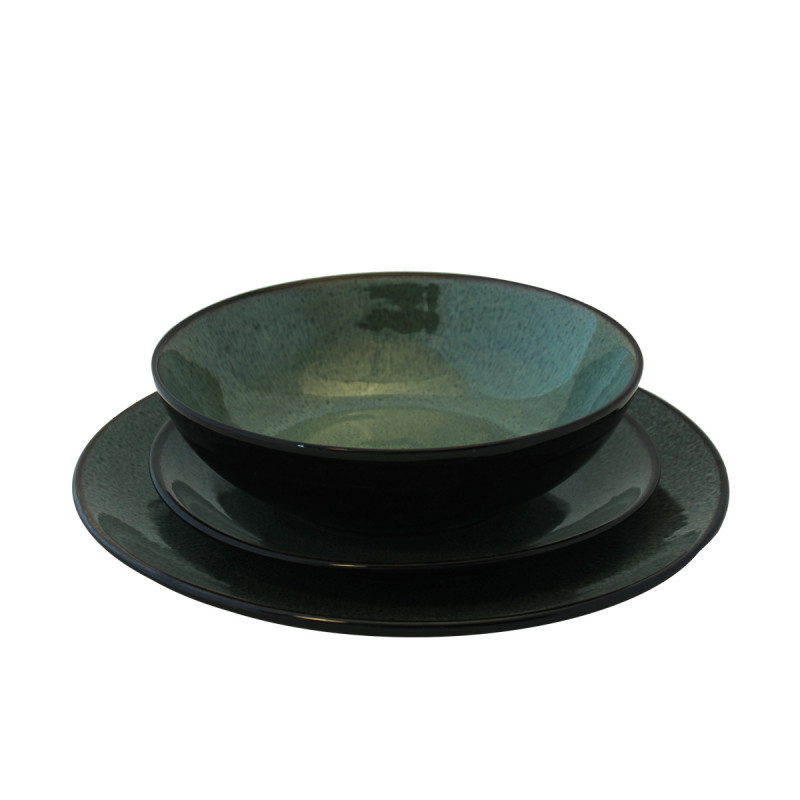 Keramički tanjir zelene boje MUS-088 -21cm