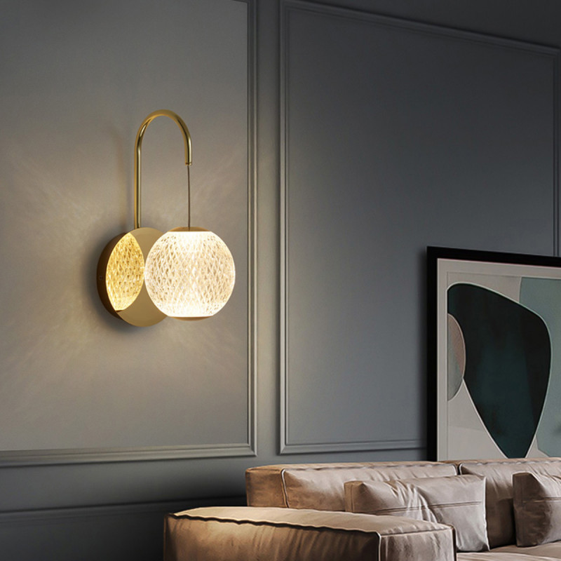 Led zidna lampa Round Gold 1.02372-Z120
