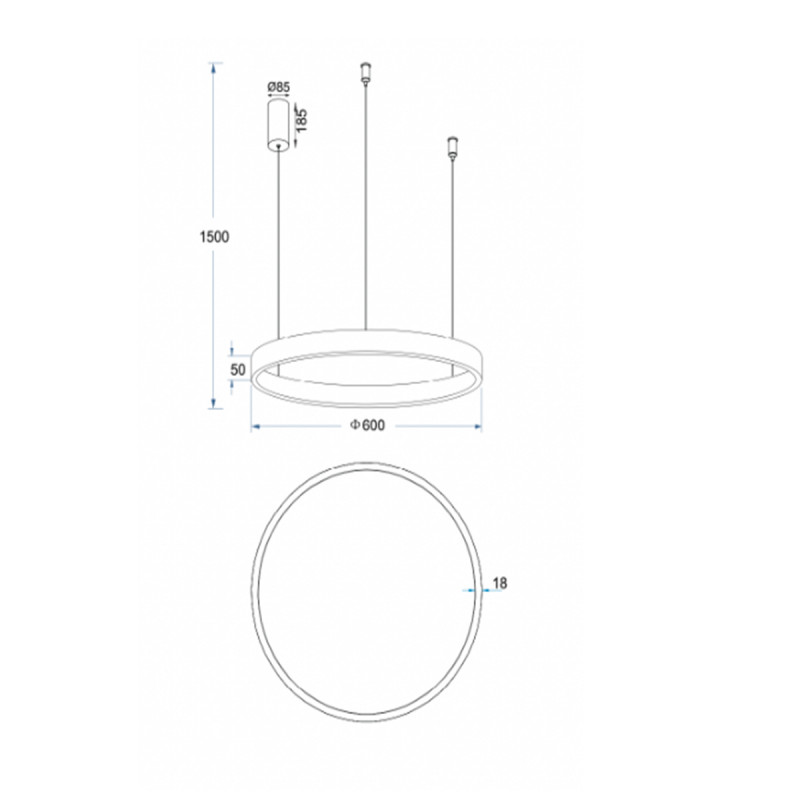 Led visilica Luca 1.0432-V600