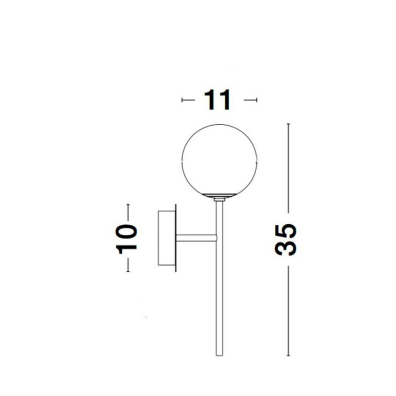 Zidna lampa Mona 1.0465-Z350